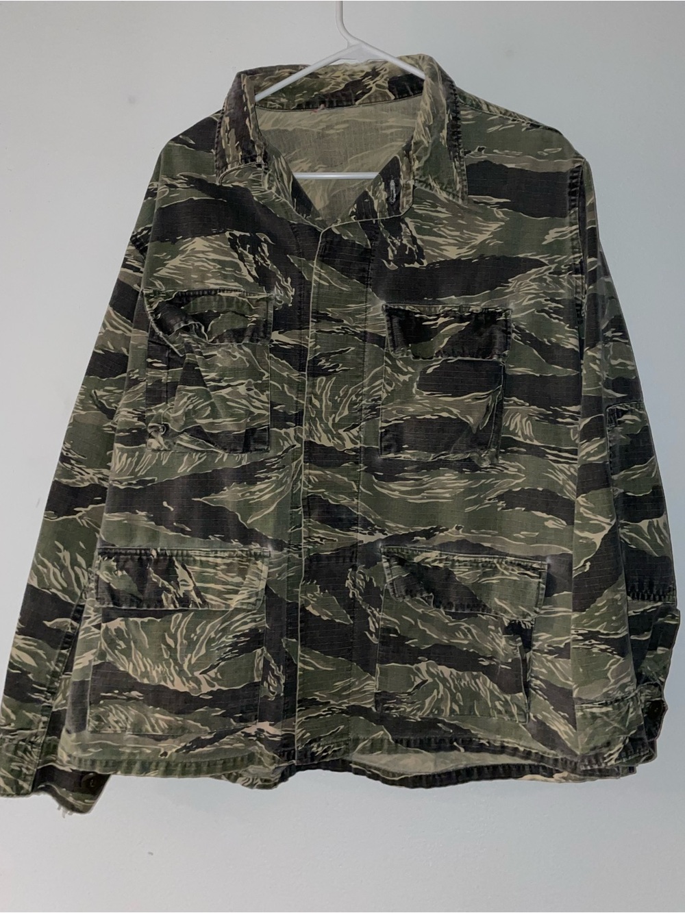 Vintage Tigerstripe Combat Shirt Vietnam Repro Medium
